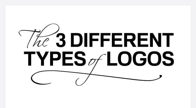 The Three Different Types of Logos [Infographic]